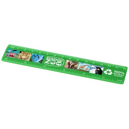 PF210467-5Refari 15 cm Lineal aus recyceltem Kunststoff_ gruen