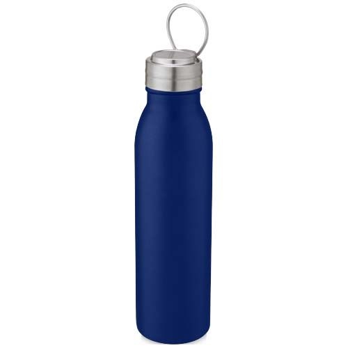 PF100678-2Harper 700 ml Sportflasche aus Edelstahl mit Metallschlaufe_ mittelblau
