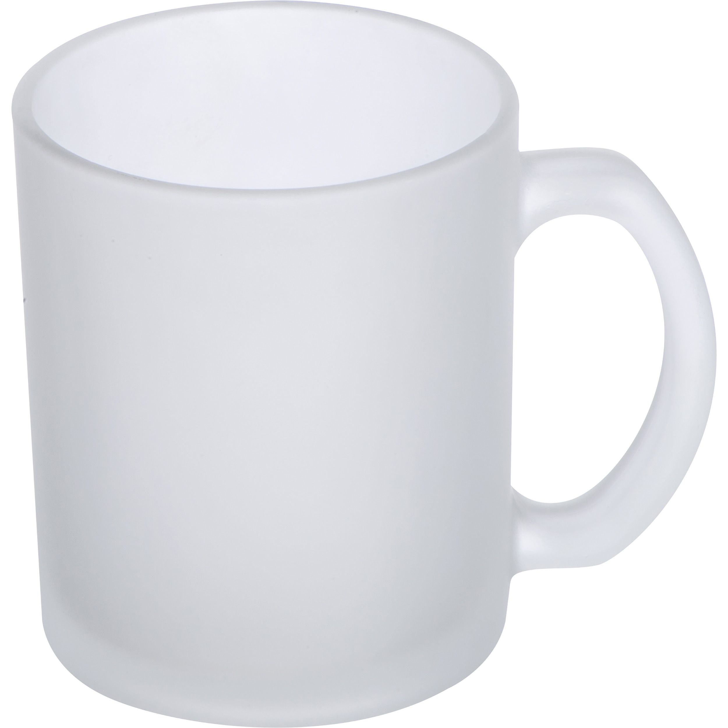 MA87981Glastasse weiss gefrostet_ 300ml ANGELIKA