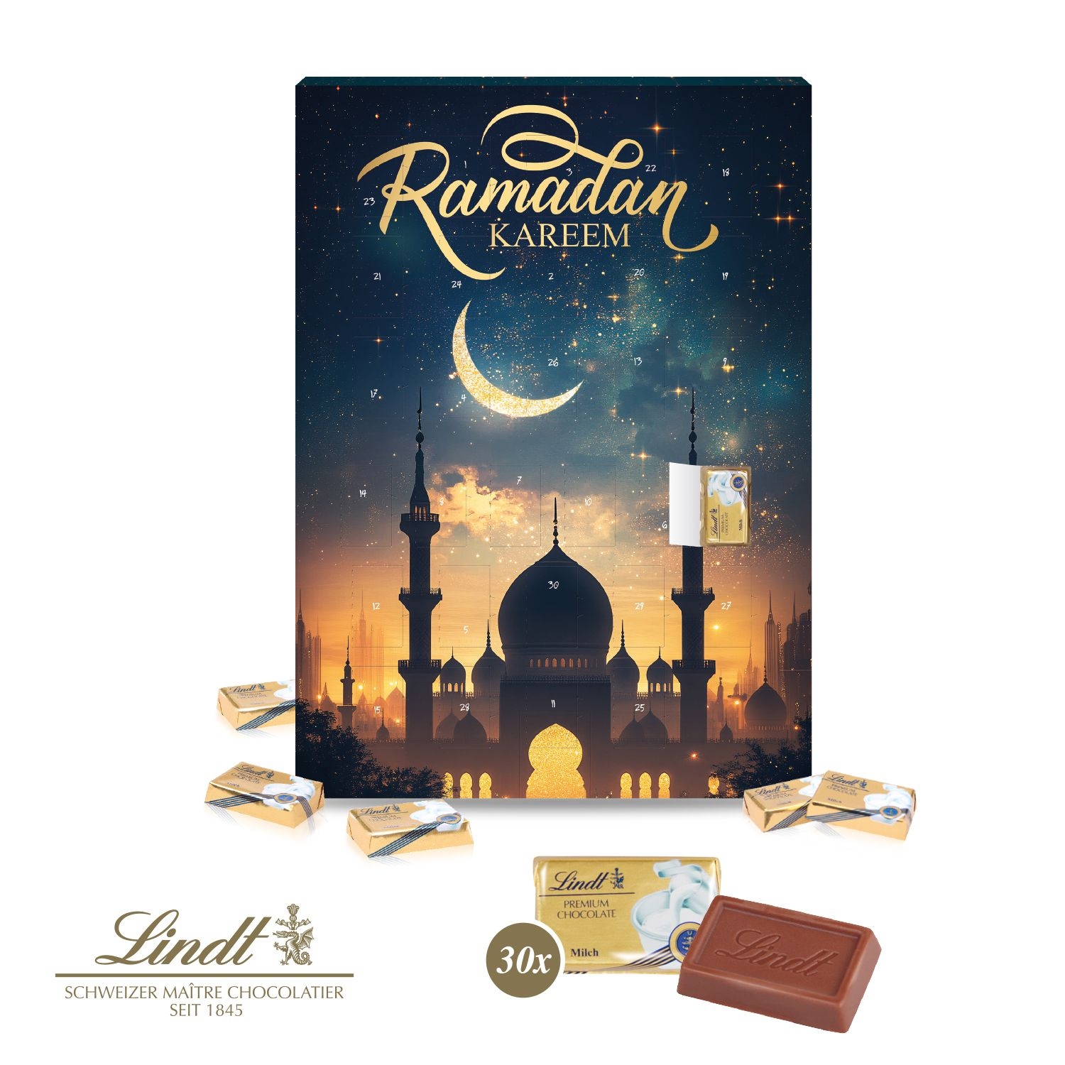 CD95189-01Ramadan-Kalender mit Lindt Schokolade_ Motiv-Vorlage