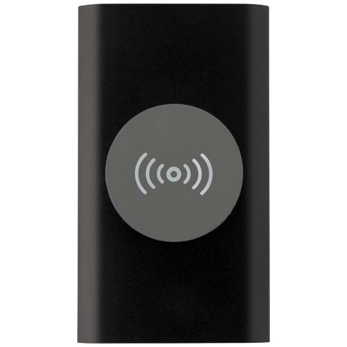 PF124384-4Juice 4000 mAh Typ-C kabellose Powerbank aus recyceltem Aluminium _ schwarz