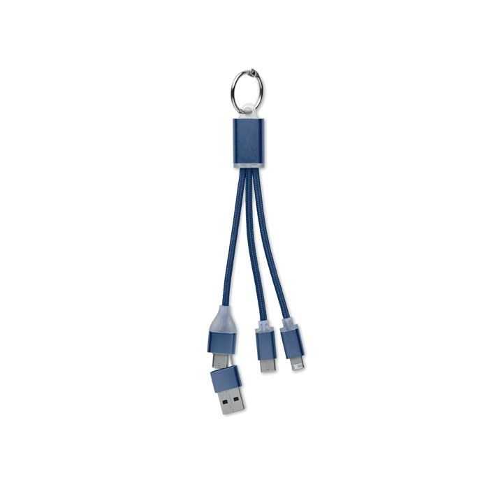 MO2141-85Blue 4in1 Ladekabel Typ-C_ marineblau