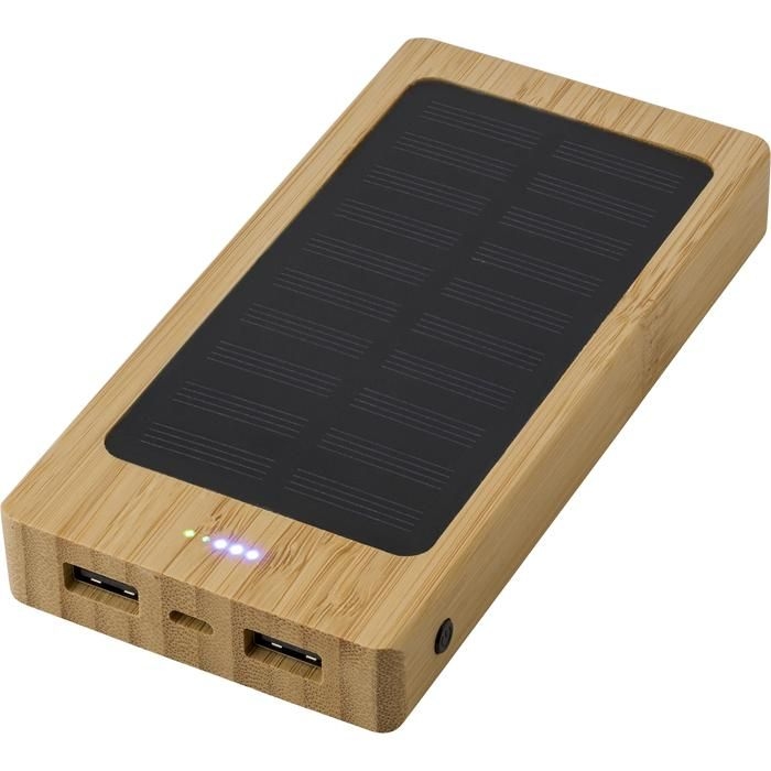 GI431953-823Solar-Powerbank aus Bambus Joan_ bambus