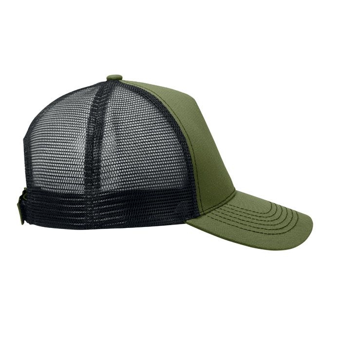 MO2986-49Blist Trucker Kappe 5 Panels_ armeegruen