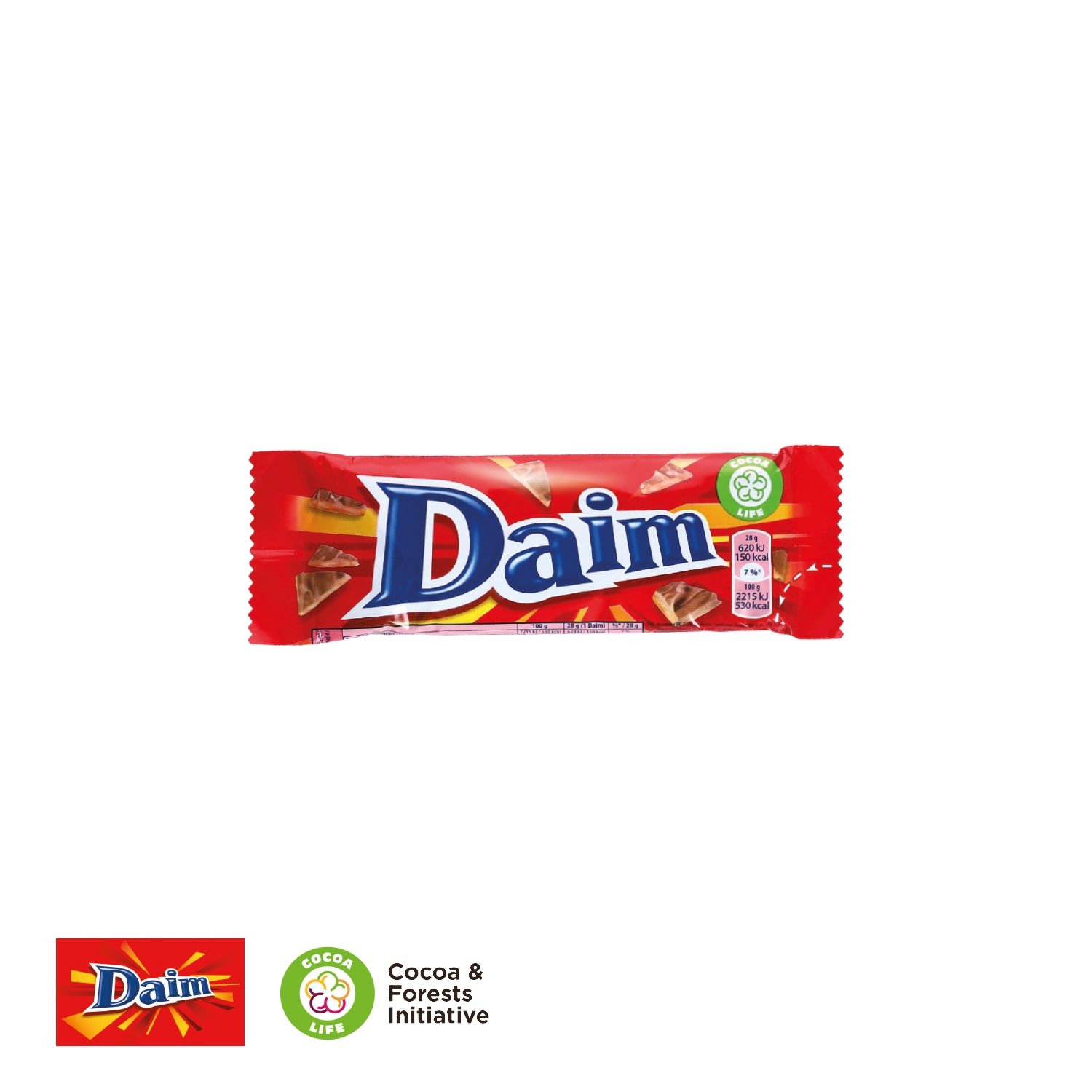 CD91586-01Daim Riegel mit Werbebanderole_ Daim Riegel