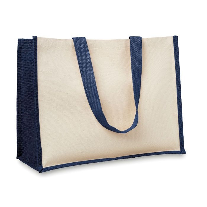 MO8967-04Campo De Fiori Jute_Canvas Shopper_ blau