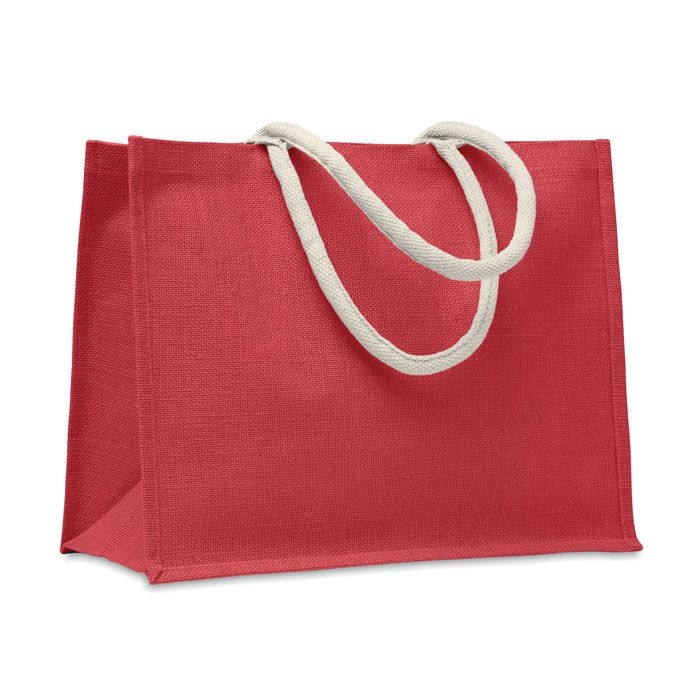 MO6443-05Aura Einkaufstasche Jute_ rot