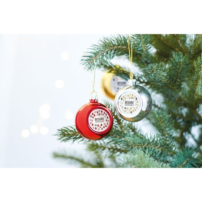 CX1466-14Happy Ball Weihnachtskugel Sublimation_ silber