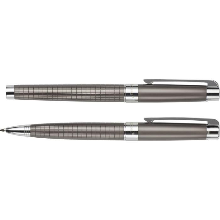 GI5991-03Charles Dickens Schreibset aus Metall Alan_ grau