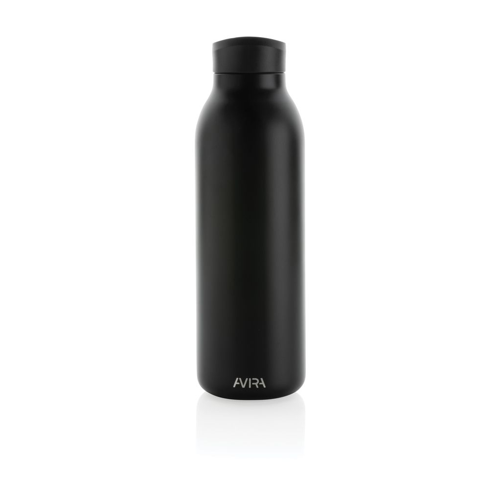 XDP438.00-1Avira Avior RCS recycelte Stainless-Steel Flasche 500ml_ schwarz