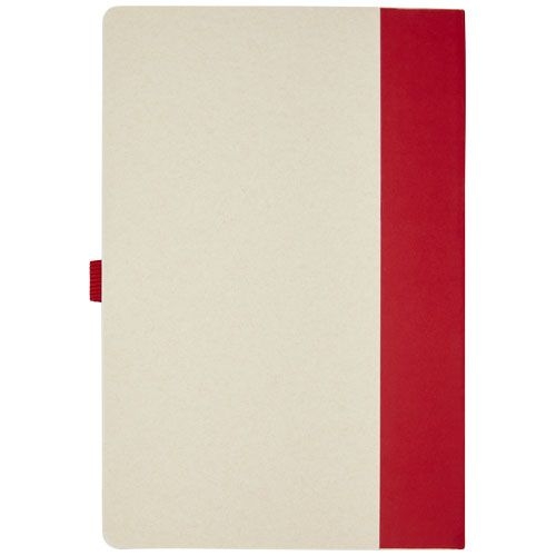 PF107811-2Dairy Dream A5 Notizbuch und Kugelschreiber-Set aus recyceltem Milchkarton_ rot