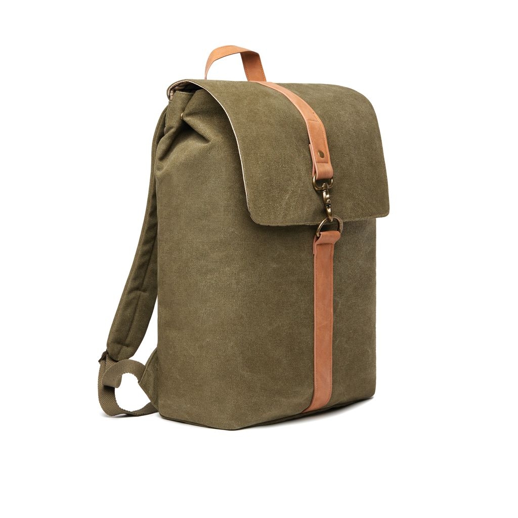 XDV52101-8VINGA Bosler Rucksack aus GRS recyceltem Canvas_ gruen