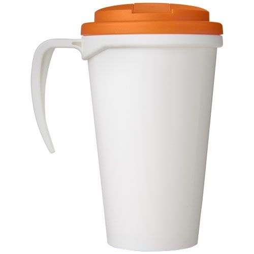 PF210420-11Brite-Ameriano® Grande 350 ml Isolierbecher mit auslaufsicherem Schraubverschluss_ weiss_orange