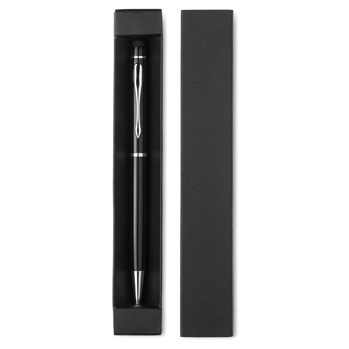 MO8476-03Eduar Drehkugelschreiber mit Stylus_ schwarz
