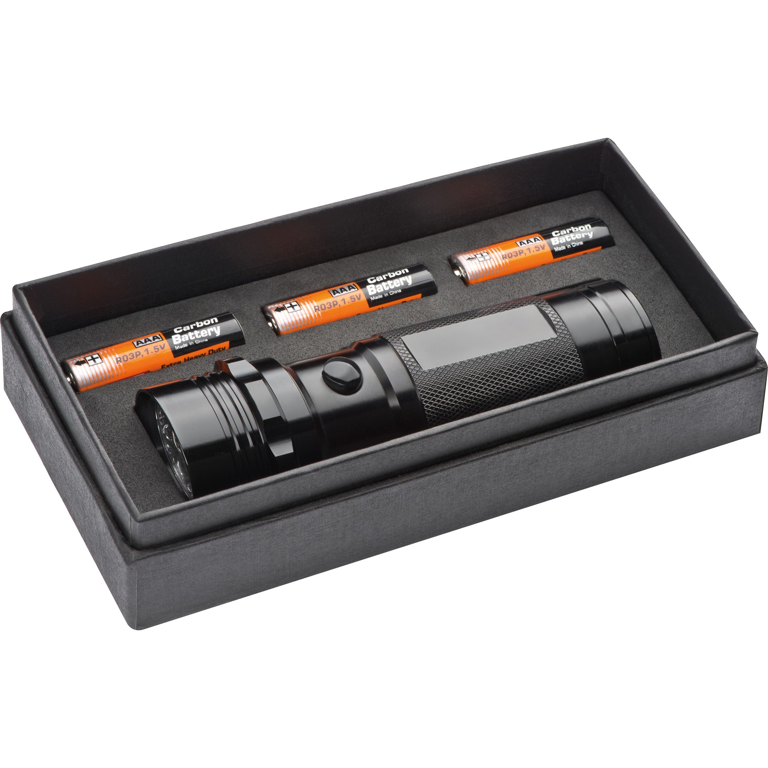 MA88422-03Taschenlampe mit 14 LEDs in einer Box ERASMO_ schwarz