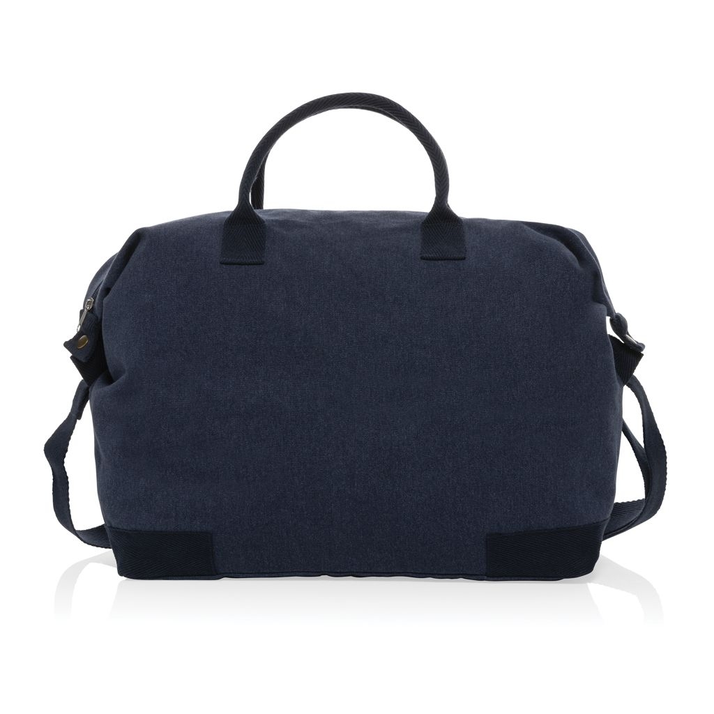 XDP707.17-5Kezar AWARE™ 500g_m² Wochenendtasche aus recyceltem Canvas_ navy blau