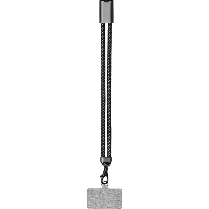 GI1163688-411BrandCharger Lany Wristband Ladekabel_ gun metal