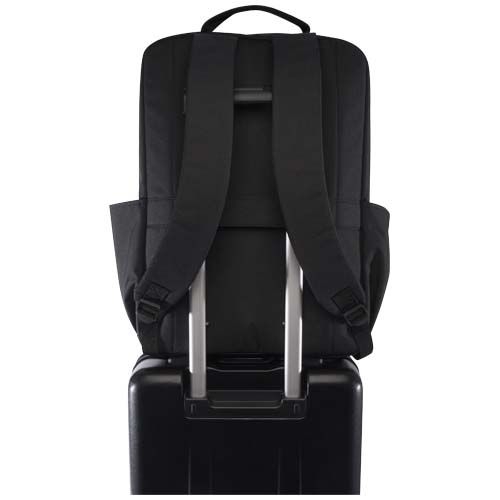 PF130084-2Libra 15_ Laptop-Rucksack aus recyceltem GRS-Material 15 L_ heather charcoal