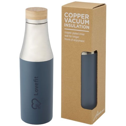 PF100667-2Hulan 540 ml Kupfer-Vakuum Isolierflasche mit Bambusdeckel_ eisblau