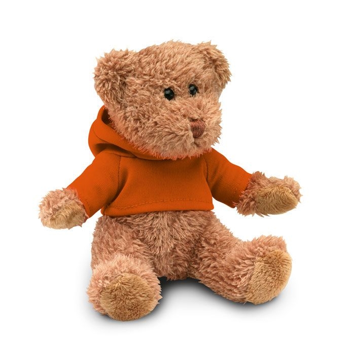 MO7375-10Johnny Teddybaer mit Hoody_ orange