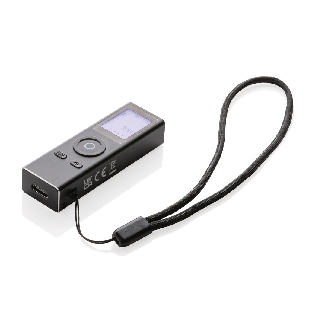 XDP113.50-1Gear X 30m Lasermessgeraet aus RCS recyceltem Aluminum_ schwarz