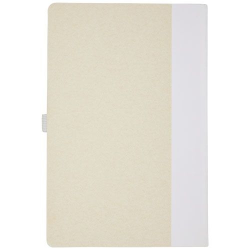 PF107811-1Dairy Dream A5 Notizbuch und Kugelschreiber-Set aus recyceltem Milchkarton_ weiss