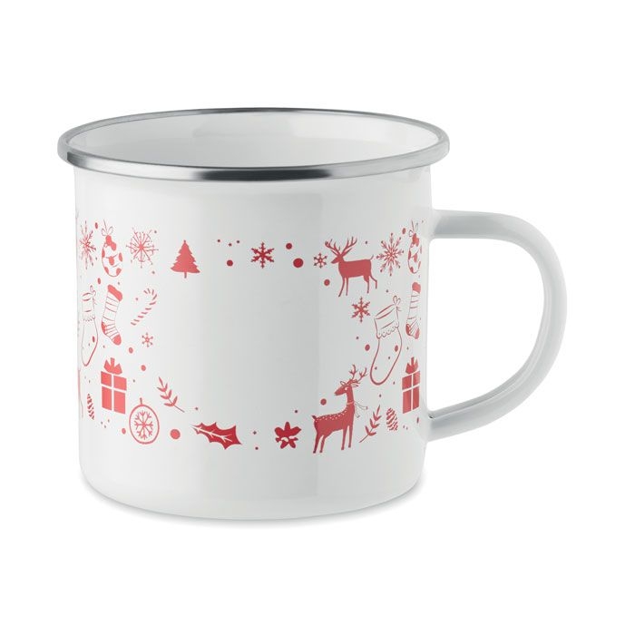 CX1595-06Seasomel Emaille-Becher 300ml_ weiss