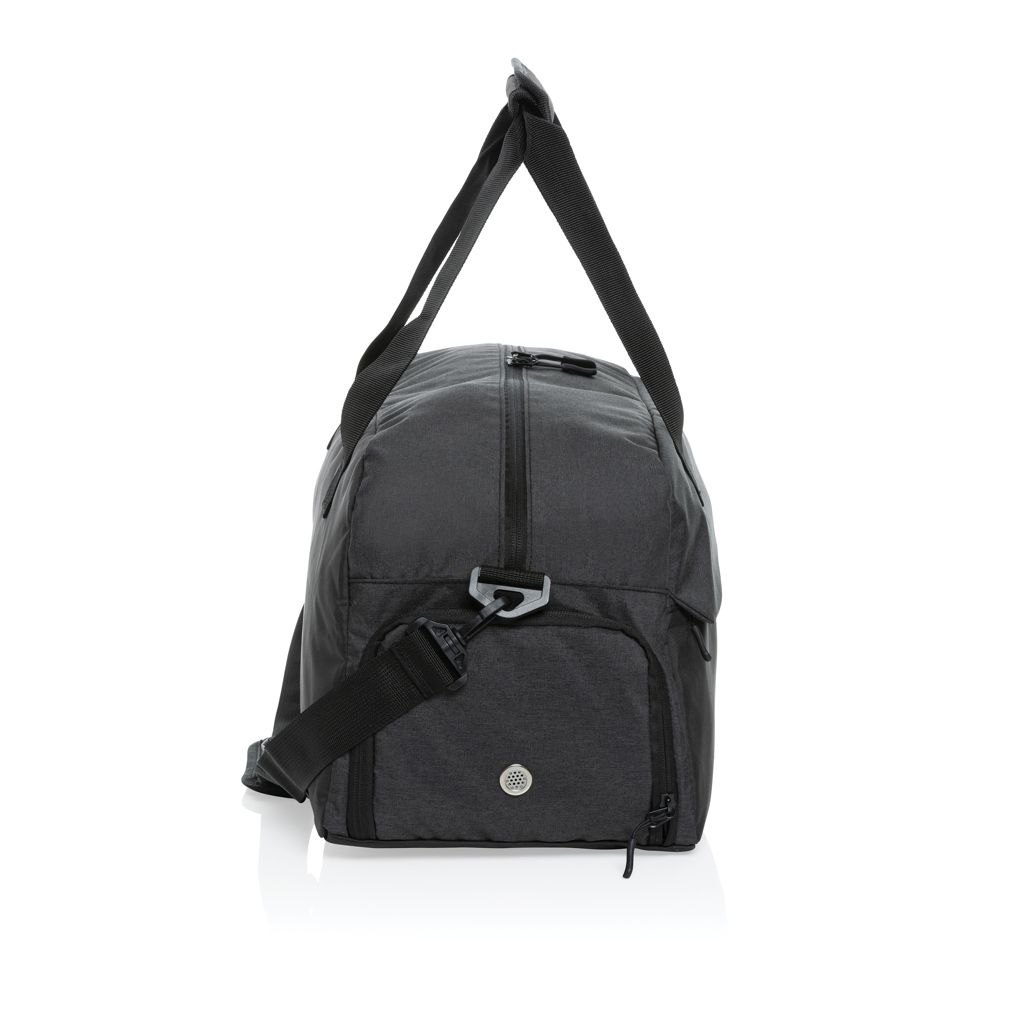 XDP707.20-1Kazu AWARE™ RPET Weekend-Duffel-Bag_ schwarz
