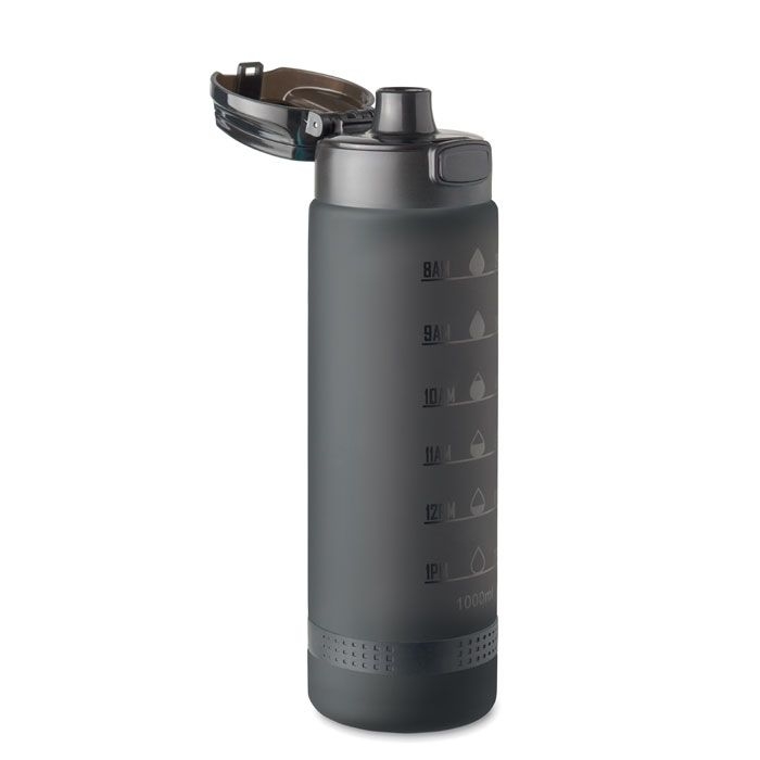 MO2409-03Level Sport-Trinkflasche RPET 1L_ schwarz