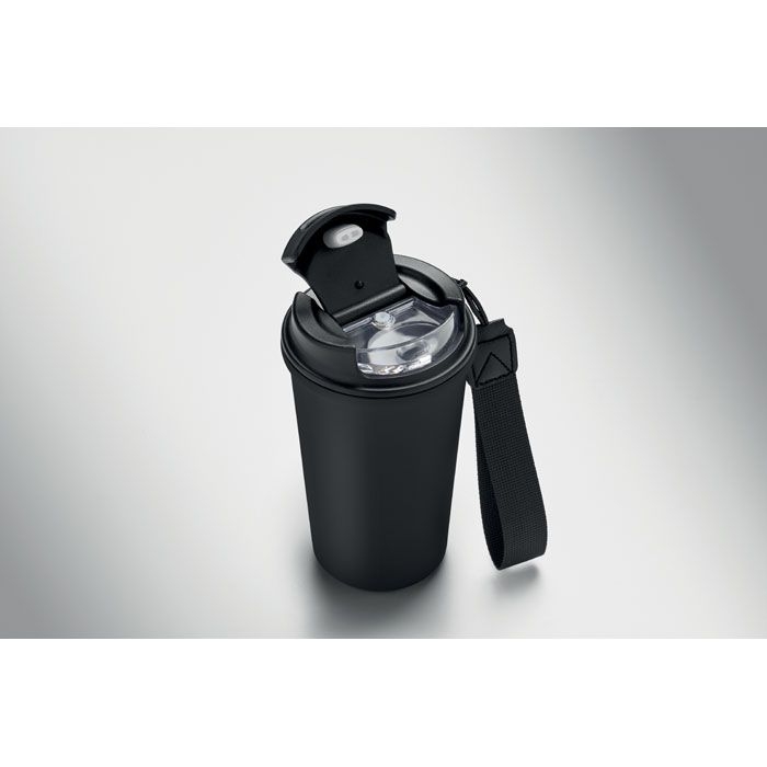MO3156-03Nakano Becher recy. Edelstahl 400ml_ schwarz
