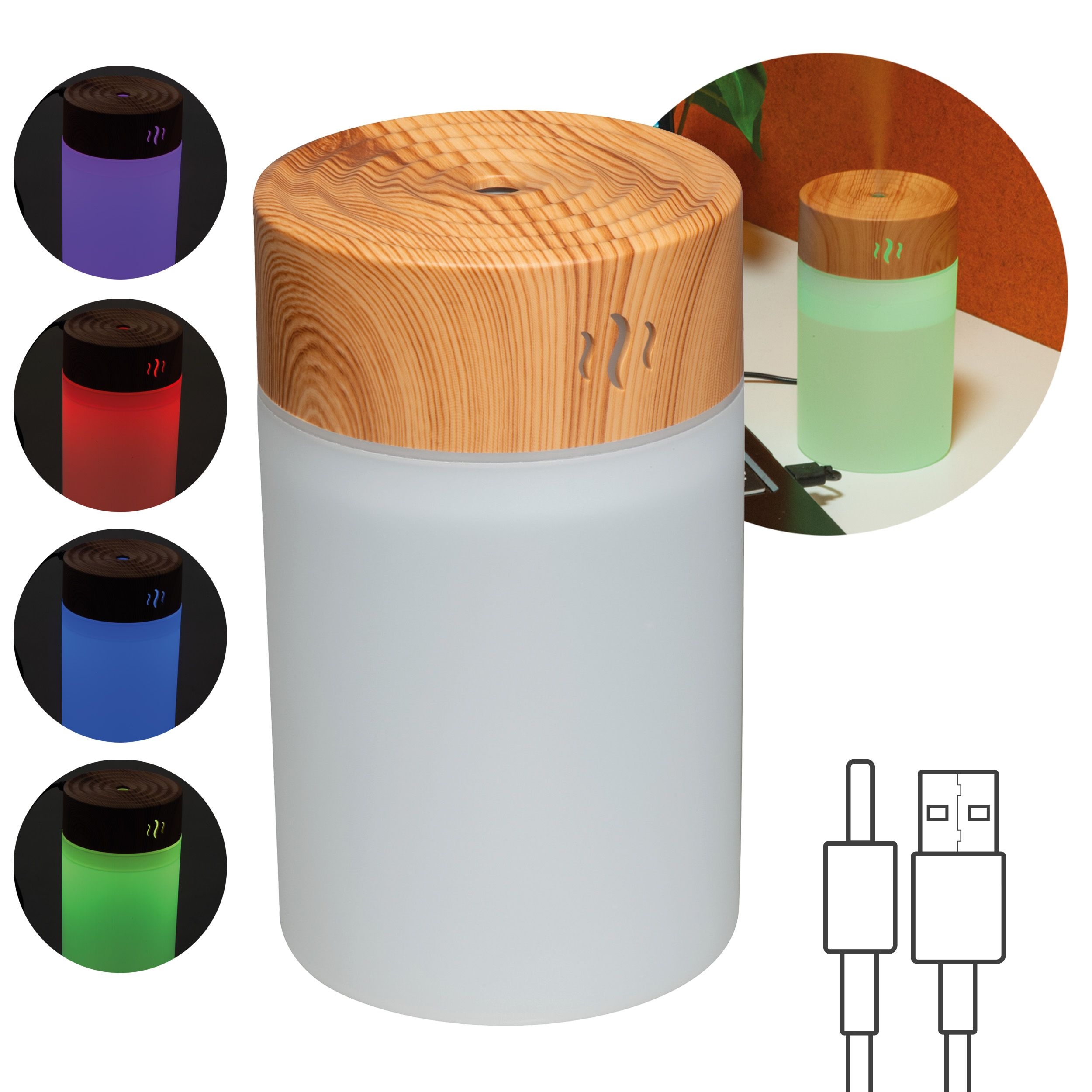 MA73905-13Luftbefeuchter mit LED RENATO_ beige