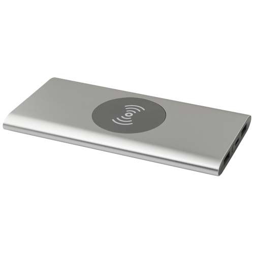 PF124385-3Juice 8000 mAh Typ-C kabellose Powerbank aus recyceltem Aluminium_ silber