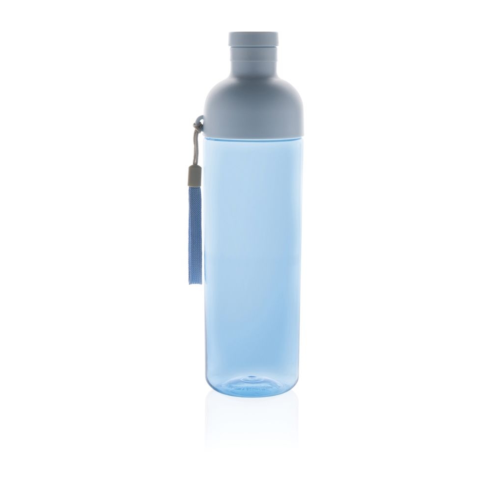 XDP437_01-5Impact auslaufsichere Wasserflasche aus RCS recyc. PET 600ml_ blau