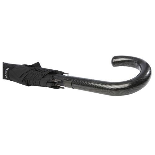 PF109413-1Fontana 23_ Automatikschirm mit Karbonoptik und gebogenem Griff_ schwarz