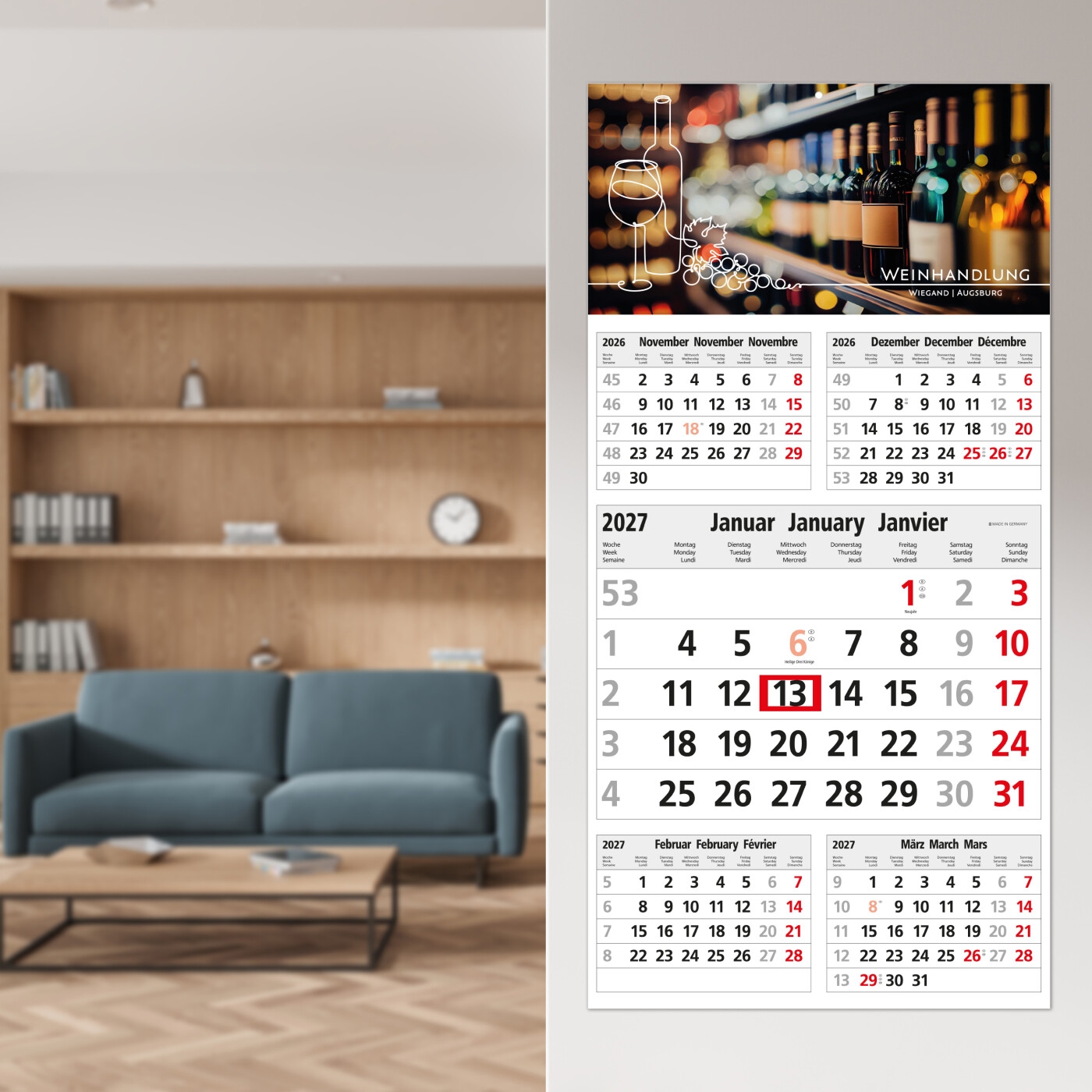 GE0007-HE5-Monatskalender Commerce 5 Post