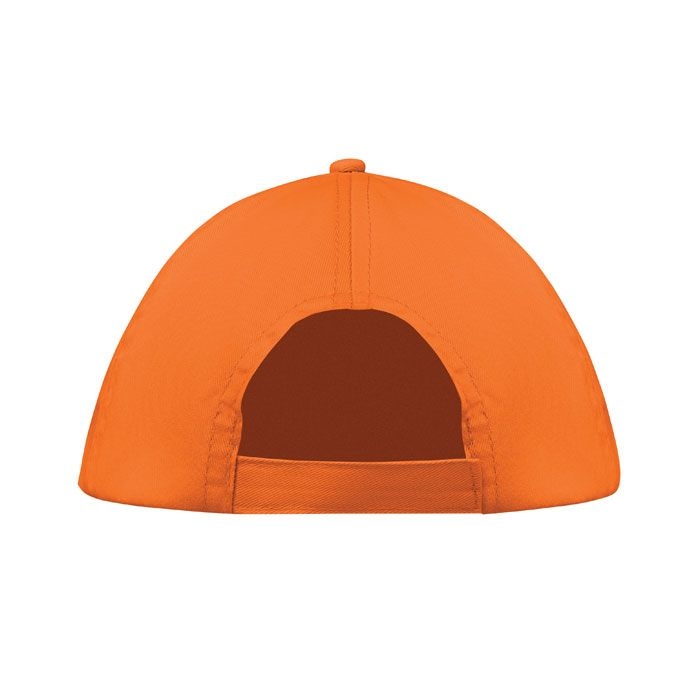 MO1447-10Buzz Baseball cap 5 panels 160g_m²_ orange