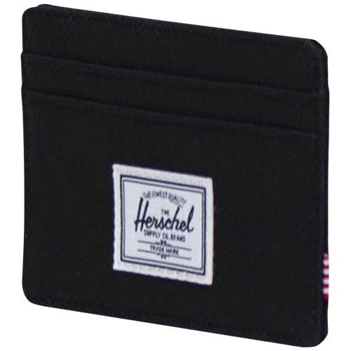 PF120756-3Herschel Charlie Kartenhalter aus recyceltem RFID_ schwarz