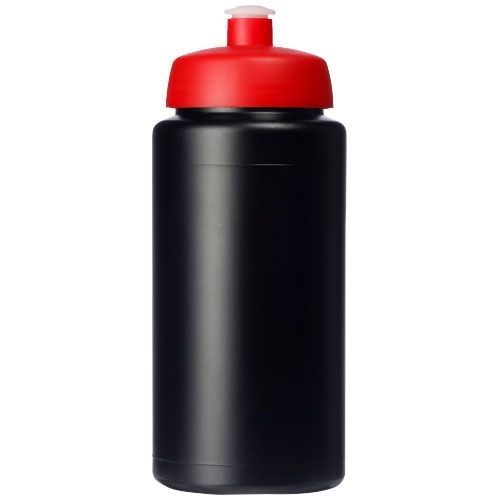 PF210687-15Baseline® Plus grip 500 ml Sportflasche mit Sportdeckel_ schwarz_rot