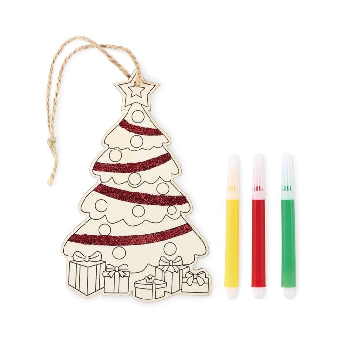 CX1569-40Colortree Weihnachtsschmuck Tanne_ holz