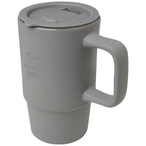 PF100896-2Carter 450 ml Keramiktasse mit Kunststoffdeckel_ grau