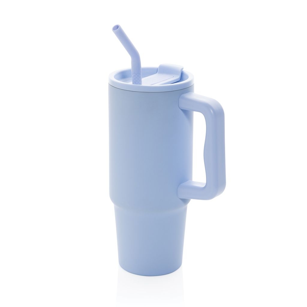 XDP437.30-05Embrace Deluxe Becher aus RCS recyceltem Edelstahl 900ml_ hellblau