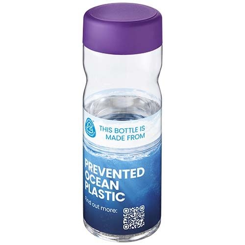PF210435-19H2O Active® Eco Base 650 ml Sportflasche mit Drehdeckel_ transparent_lila