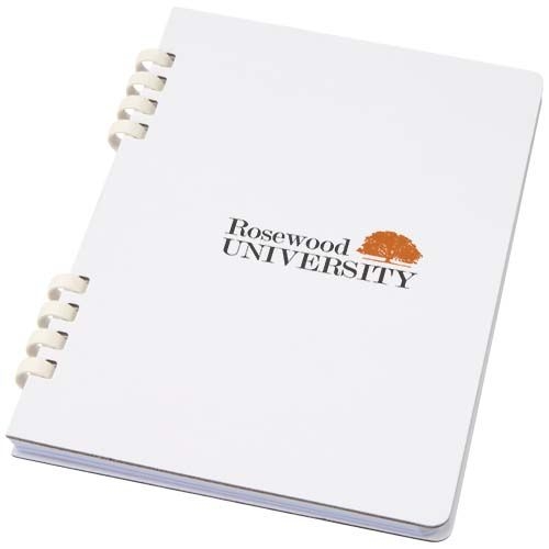 PF107046-1Fil A5 Hardcover RCS recyceltes Spiralnotizbuch_ weiss