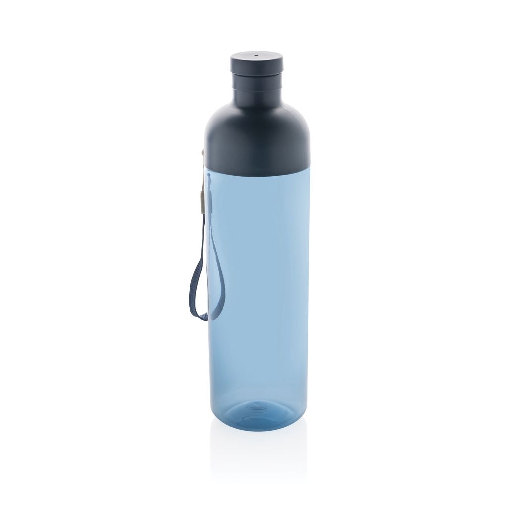 XDP437_01-0Impact auslaufsichere Wasserflasche aus RCS recyc. PET 600ml_ navy blau