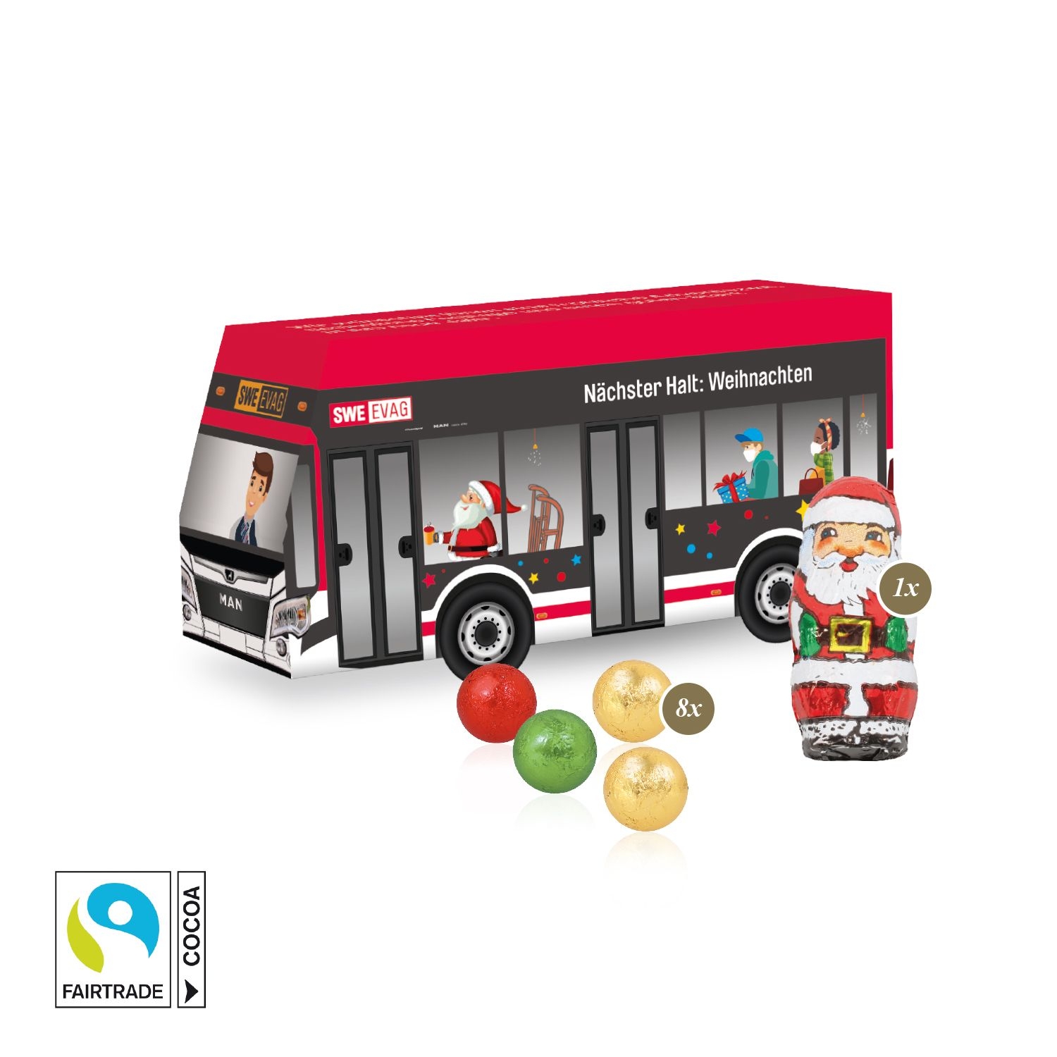 CD955603D Praesent _Bus_ mit Fairtrade® Schokolade