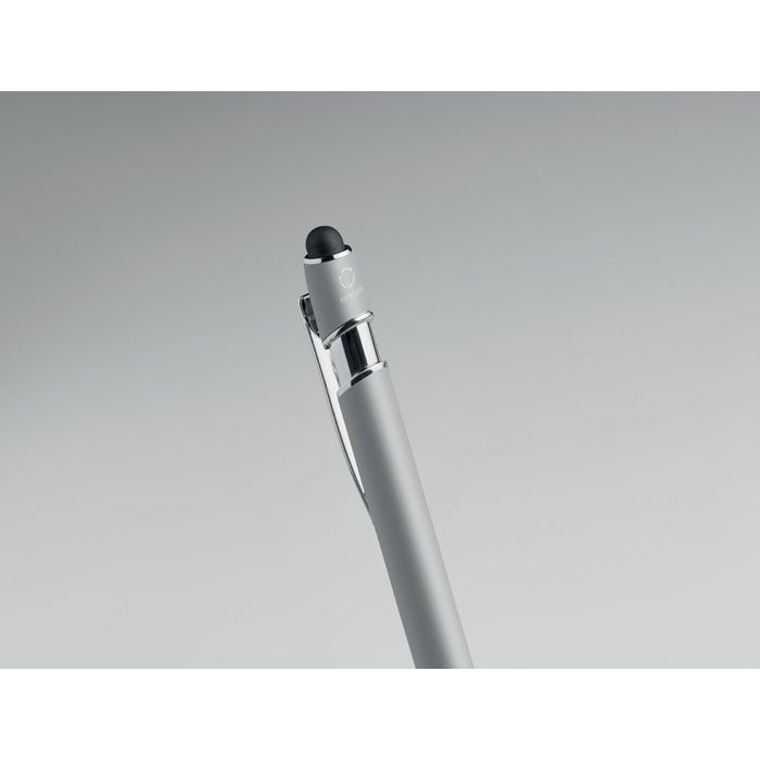 MO2798-14Siparo Druckkugelschreiber mit Stylus_ silber