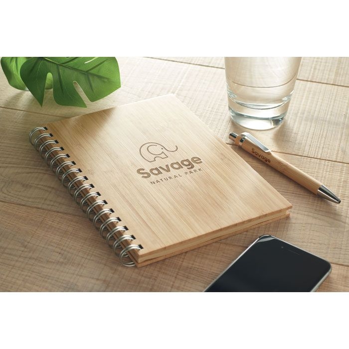 MO6790-40Bram DIN A5 Ringbuch Bambus_ holz