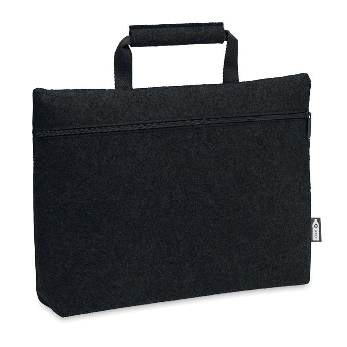 MO6718-03Tapla Laptop Tasche RPET-Filz_ schwarz