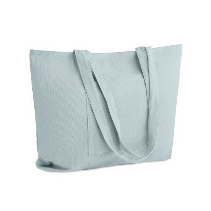 MO2875-66Cordy G Einkaufstasche Kord-Polyester_ babyblau