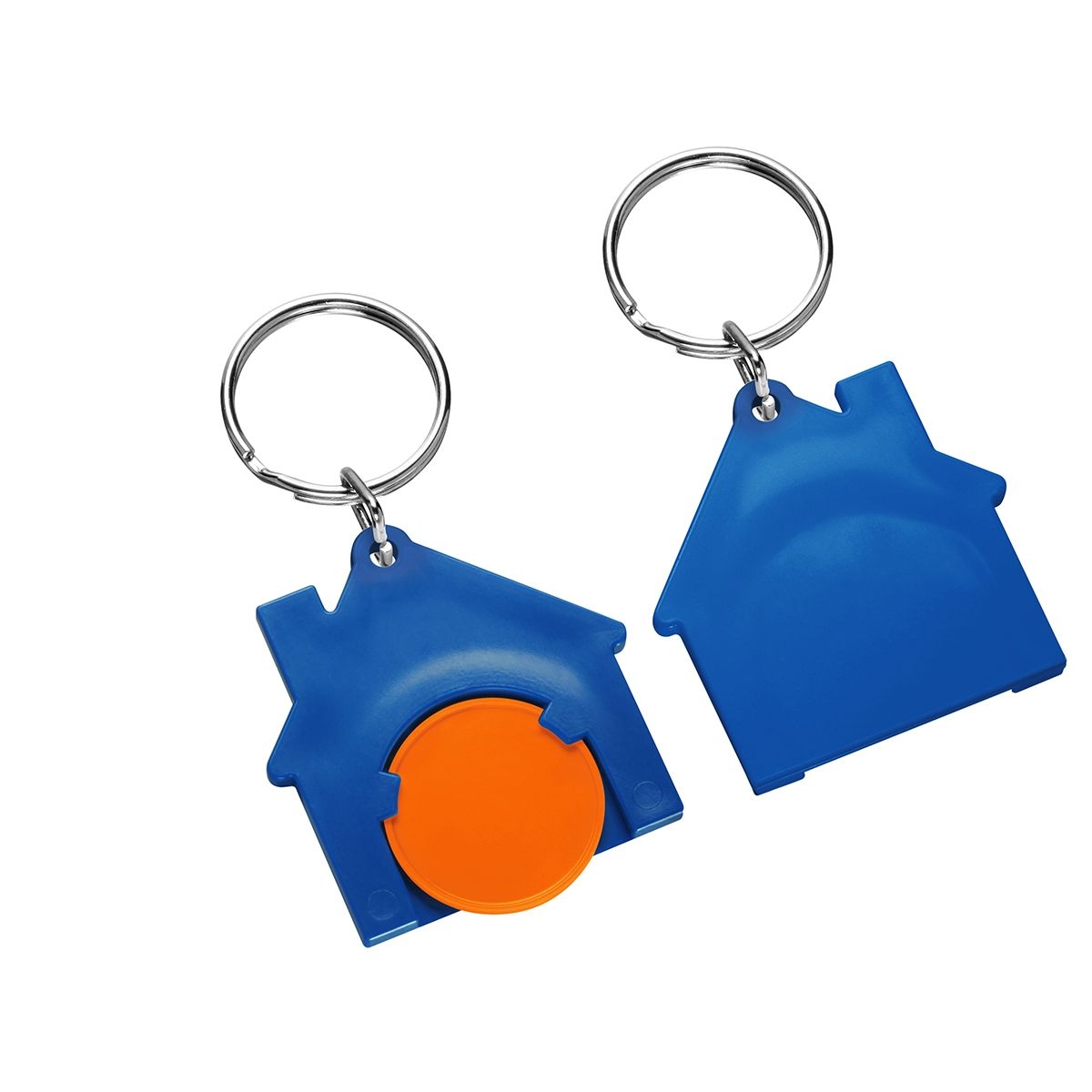 HE7516R-5-3Chiphalter mit 1€-Chip _Haus_ orange_ blau